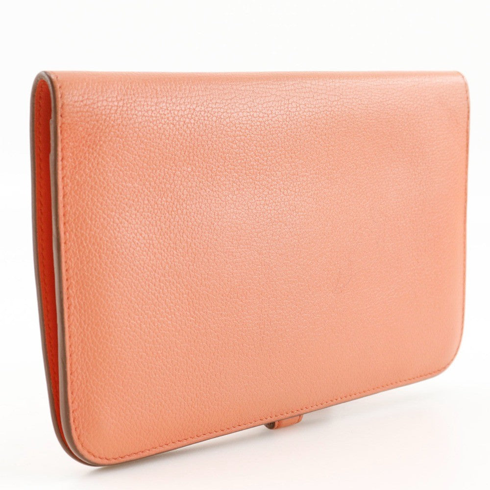 Hermes Dogon Duo Combined Leather Pink Leather Wallets Accessory (Pre-Owned)