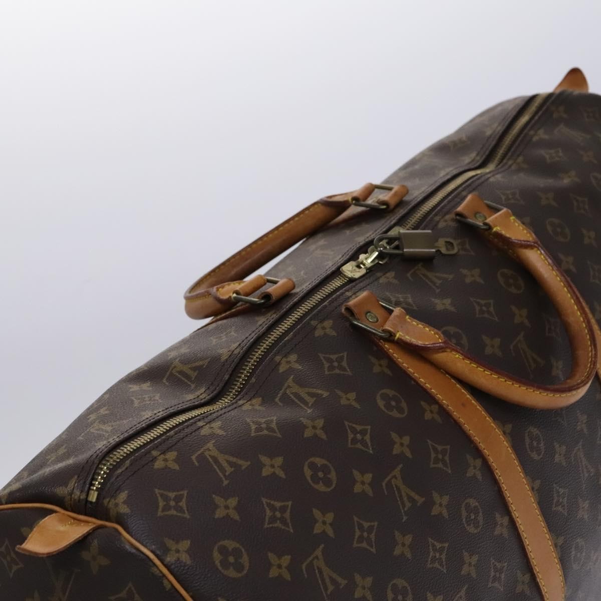 Louis Vuitton Keepall Monogram Canvas Brown Canvas Travel Bag Bag (Pre-Owned)
