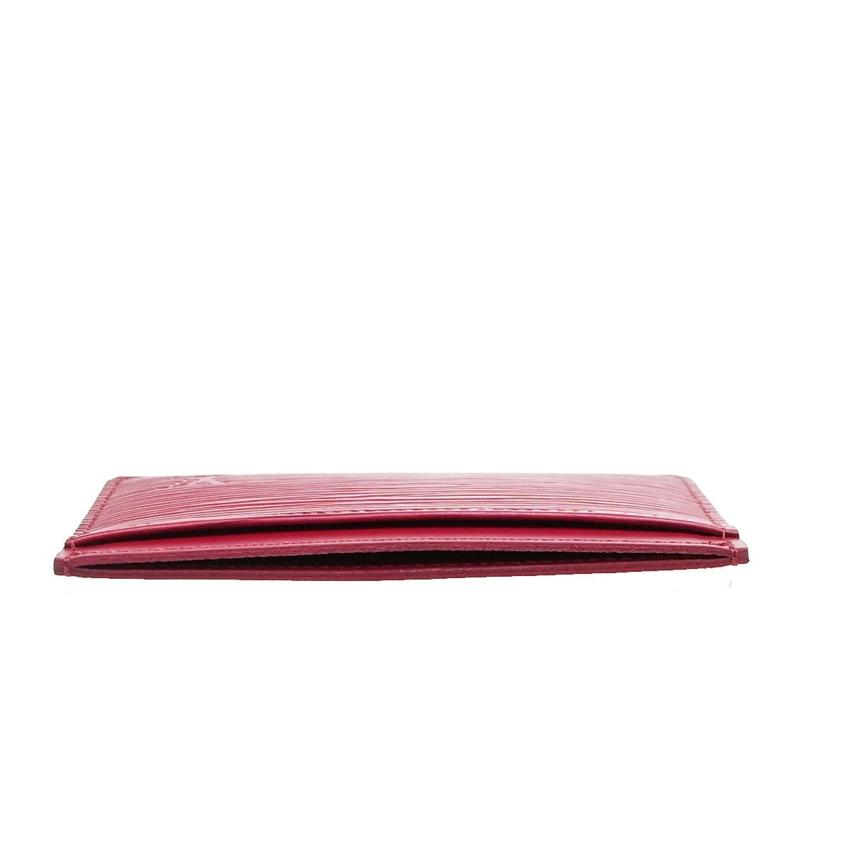 Louis Vuitton Porte Cartes Simple Card Holder Epi Leather Red Leather Card Holders Accessory (Pre-Owned)