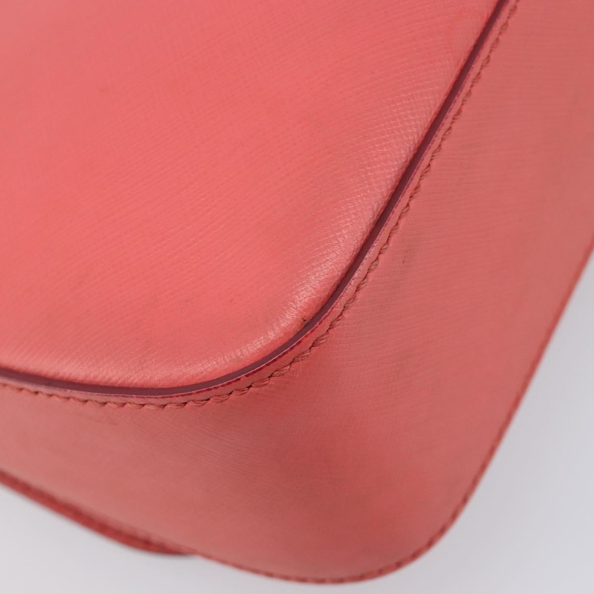 Salvatore Ferragamo Gancini Leather Pink Leather Shoulder Bag Bag (Pre-Owned)