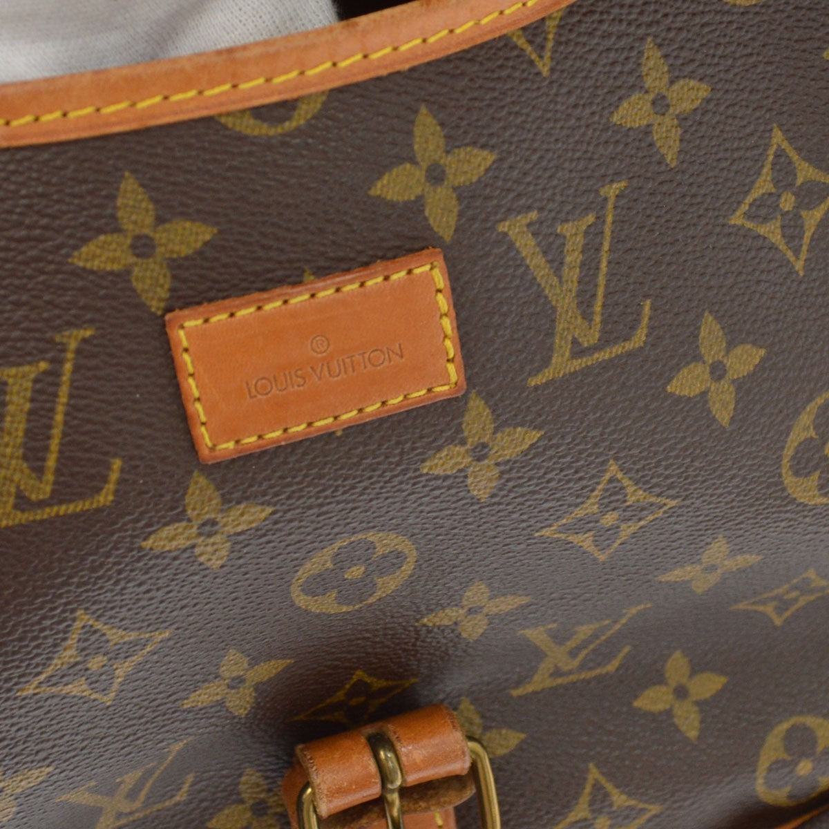 Louis Vuitton Saumur Monogram Canvas Brown Canvas Shoulder Bag Bag (Pre-Owned)