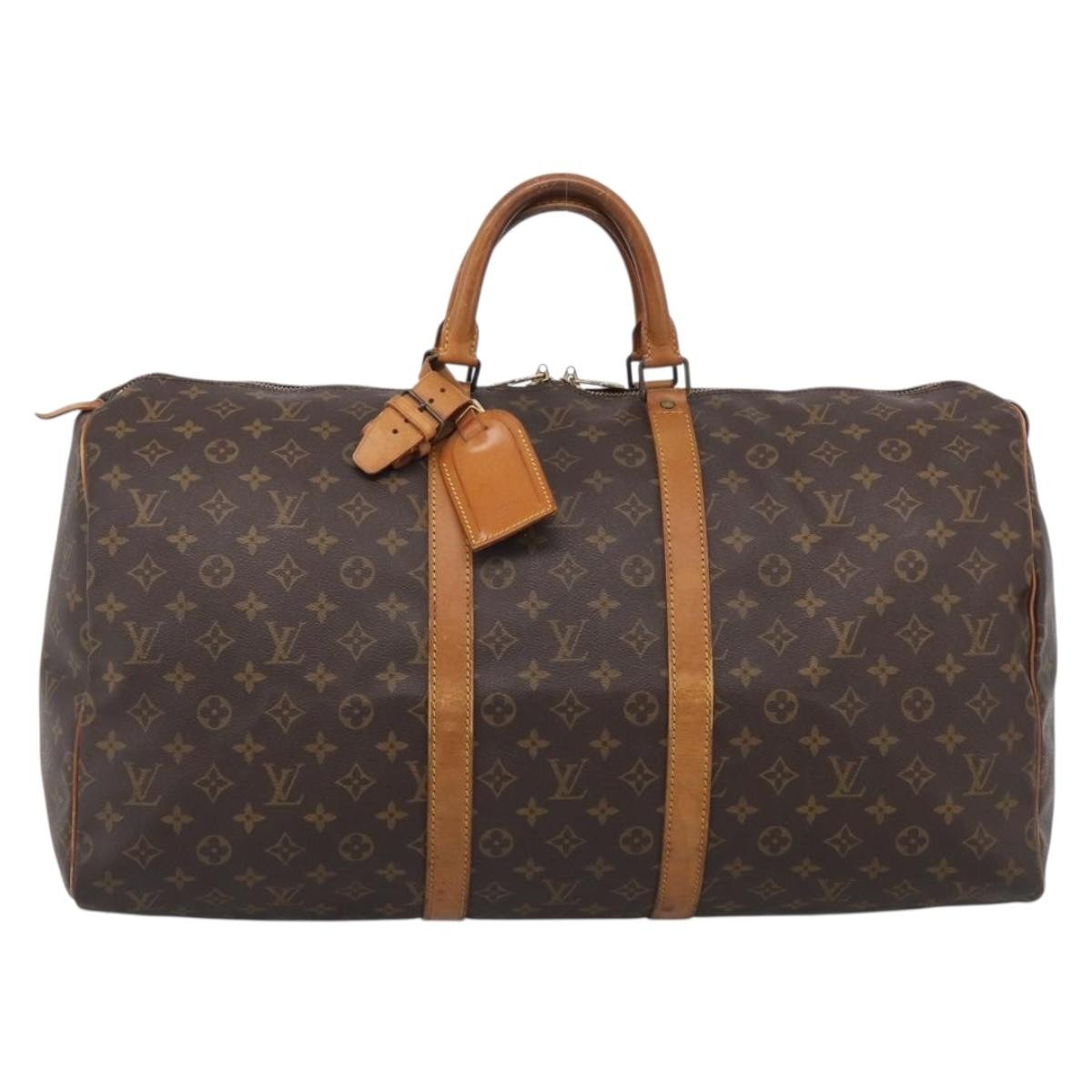 Louis Vuitton Keepall Monogram Canvas Brown Canvas Travel Bag Bag (Pre-Owned)