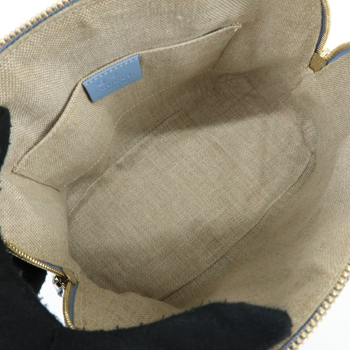 Gucci Convertible Dome Satchel Microguccissima Leather Blue Leather Handbag (Pre-Owned)