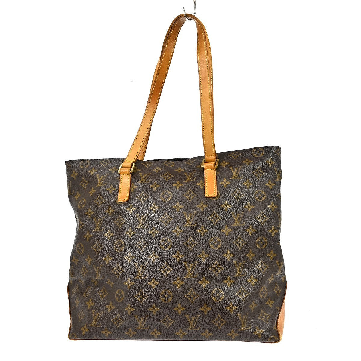 Louis Vuitton Cabas Mezzo Monogram Canvas Brown Canvas Shoulder Bag Bag (Pre-Owned)