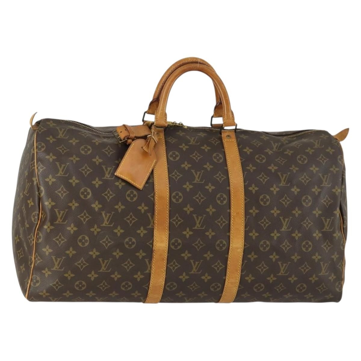Louis Vuitton Keepall Monogram Canvas Brown Canvas Travel Bag Bag (Pre-Owned)