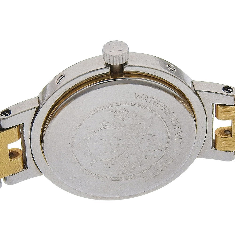 Hermes Clipper Quartz Stainless Steel With Plated Metal Watch (Pre-Owned)