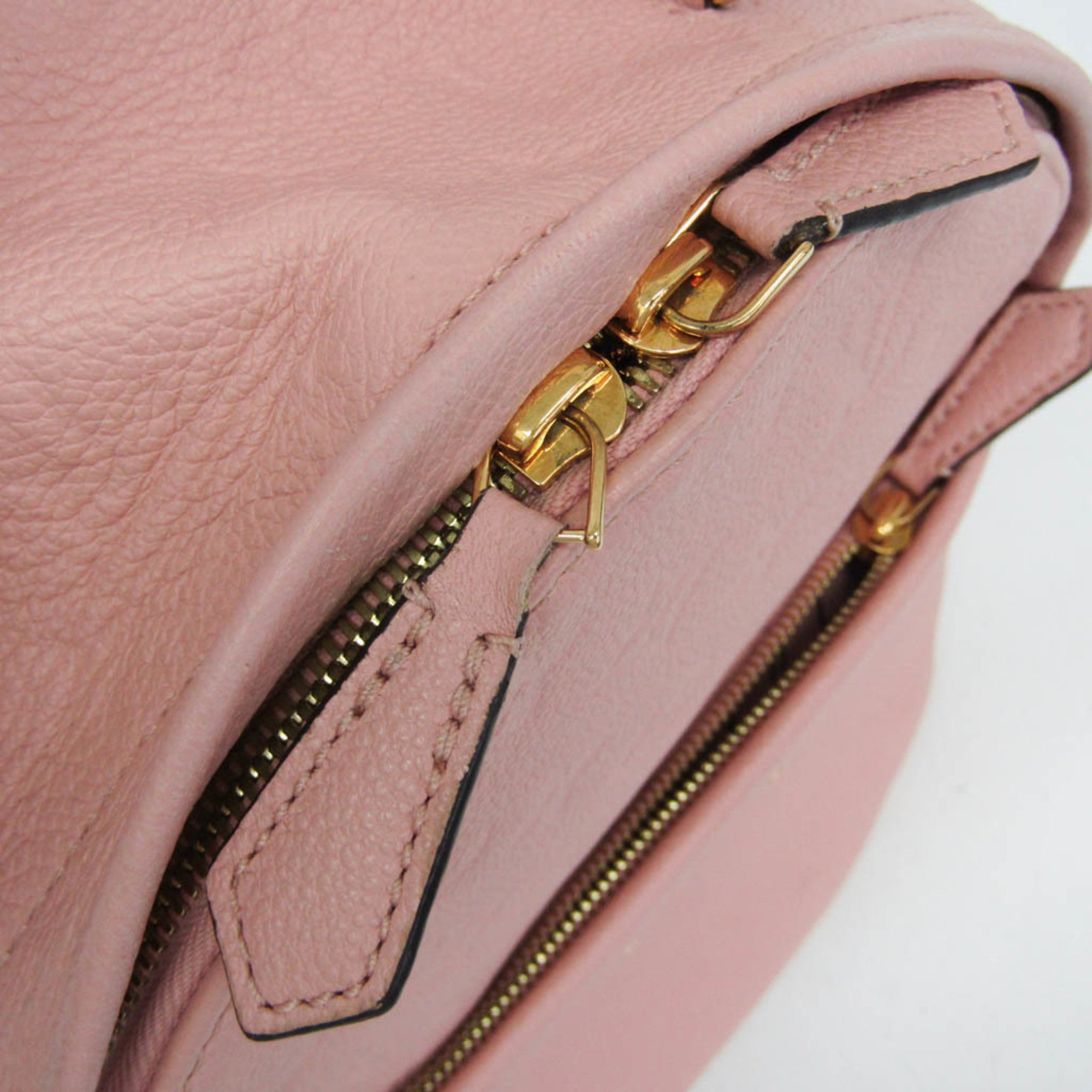 Louis Vuitton Sorbonne Monogram Empreinte Leather Pink Leather Backpack Bag (Pre-Owned)