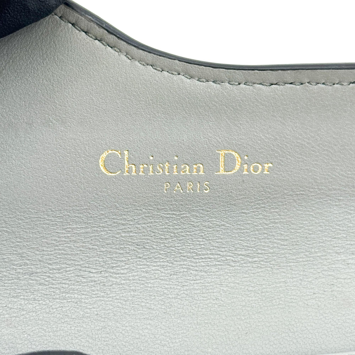 Christian Dior Saddle Lotus Leather Gray Leather Wallets Accessory (Pre-Owned)