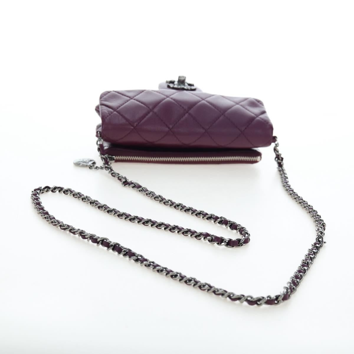 Chanel Mineral Nights Quilted Lambskin Purple Calfskin Crossbody Bag Bag (Pre-Owned)