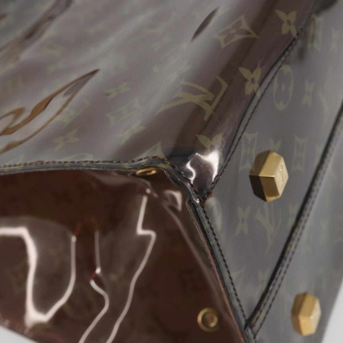 Louis Vuitton Ambre Sac Cabas Monogram Vinyl Brown Plastic Tote Bag Bag (Pre-Owned)