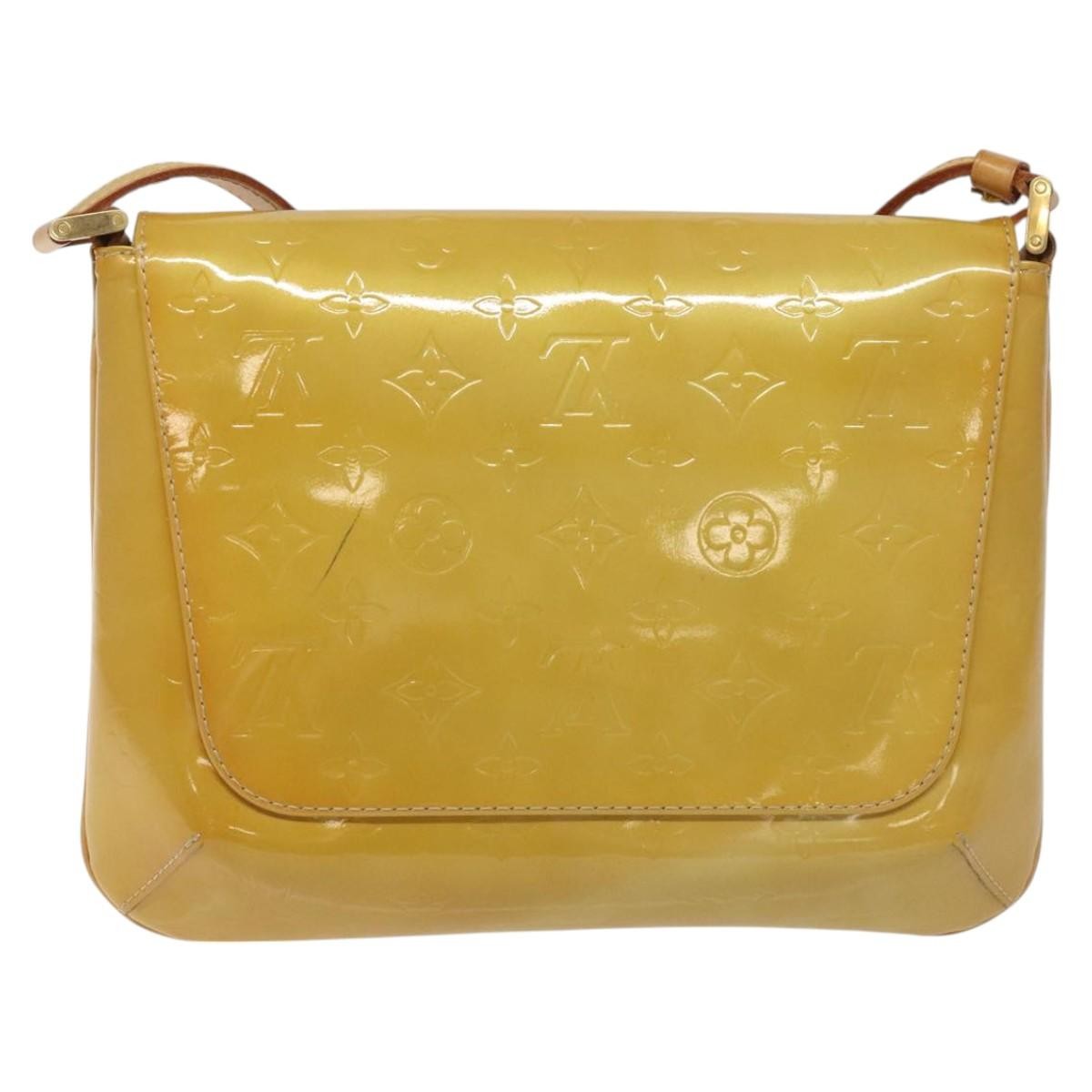Louis Vuitton Thompson Street Monogram Vernis Beige Patent_Leather Shoulder Bag Bag (Pre-Owned)