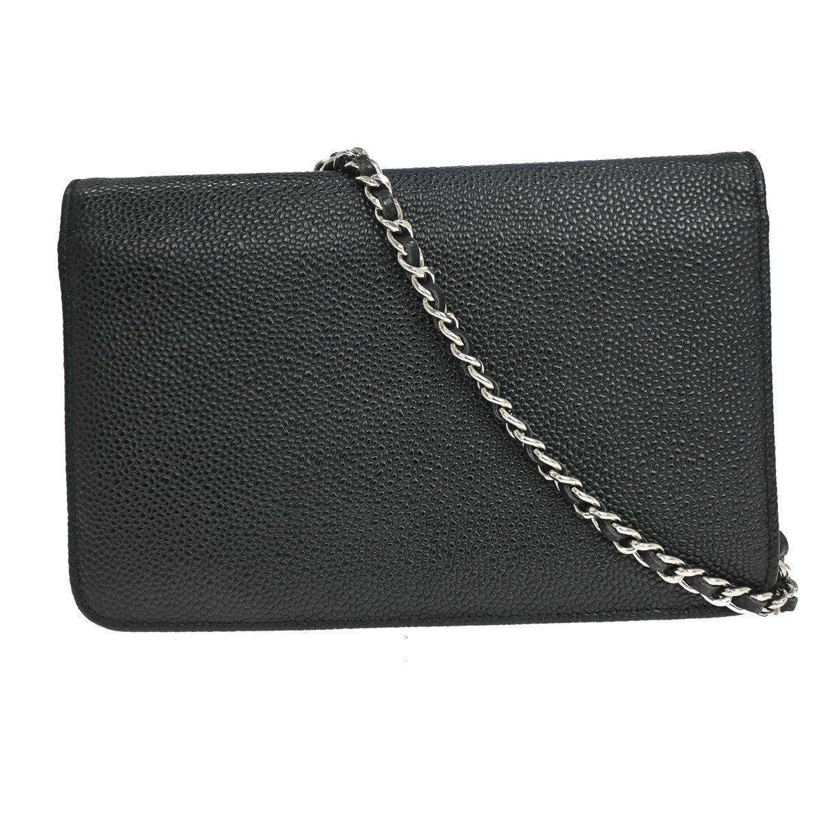 Chanel Timeless Wallet On Chain Caviar Black Leather Wallets Accessory (Pre-Owned)