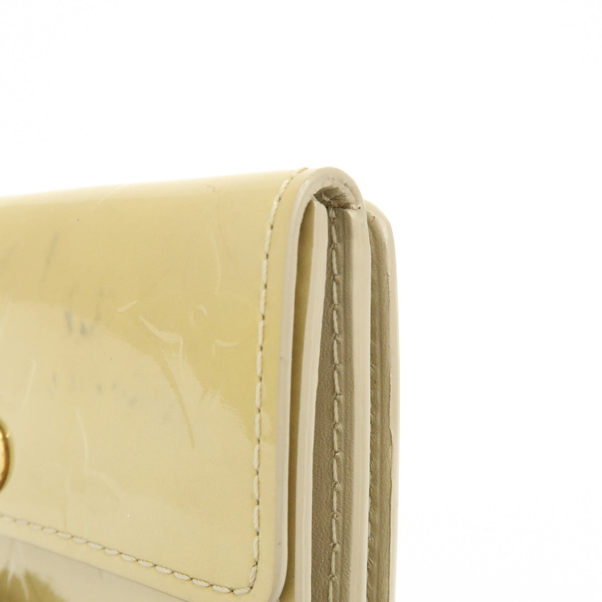Louis Vuitton Ludlow Vernis Beige Patent_Leather Wallets Accessory (Pre-Owned)