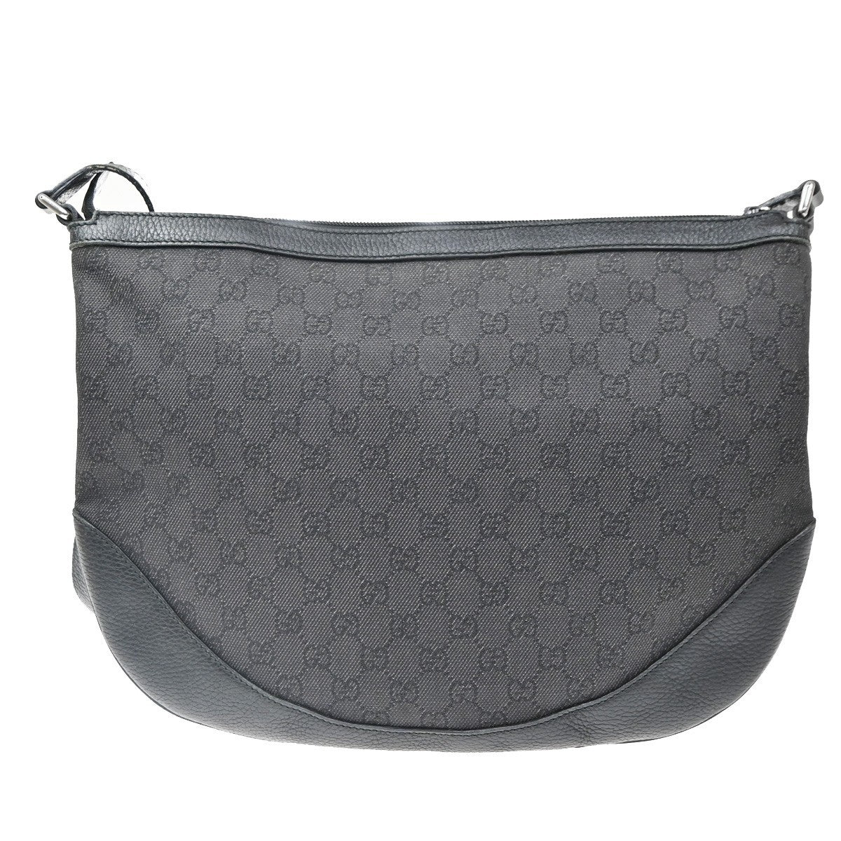 Gucci Shoulder Canvas Black Canvas Shoulder Bag Bag (Pre-Owned)