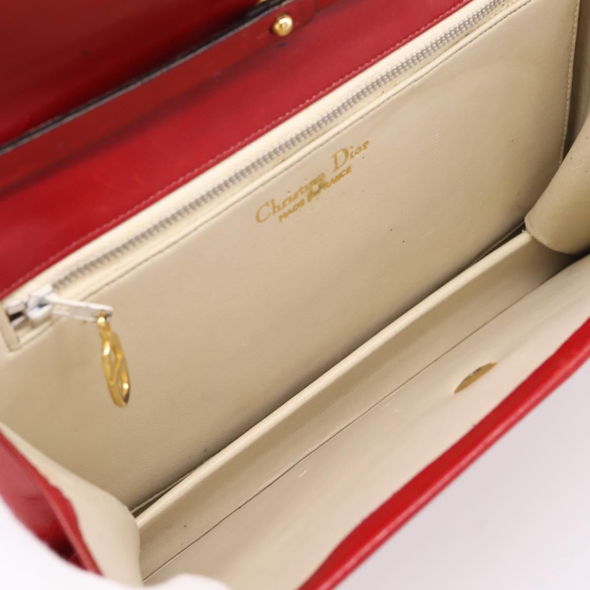 Christian Dior Handbag Leather Red Leather Handbag (Pre-Owned)