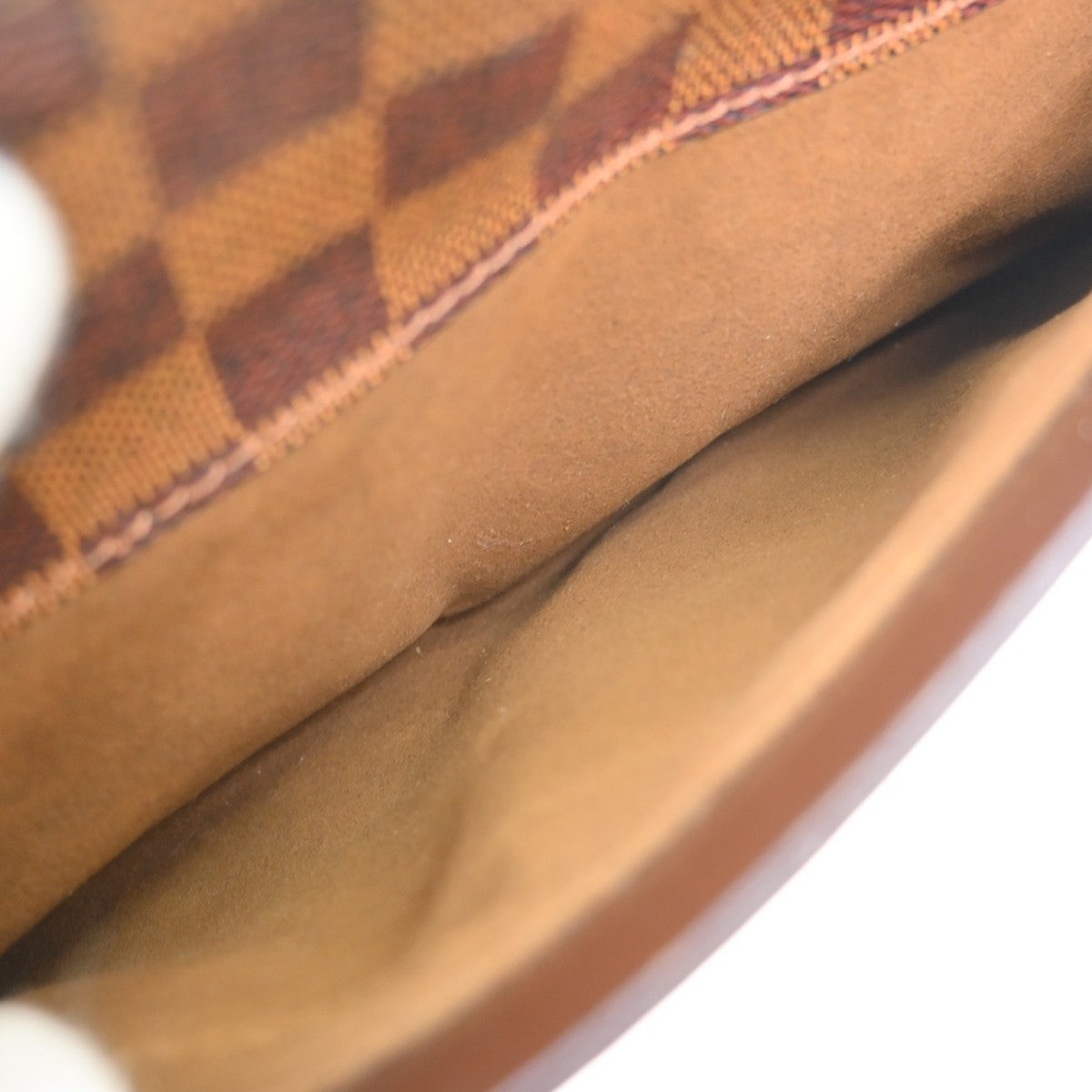 Louis Vuitton Pochette Saint Louis Damier Ebene Brown Canvas Clutche & Pouche Bag (Pre-Owned)