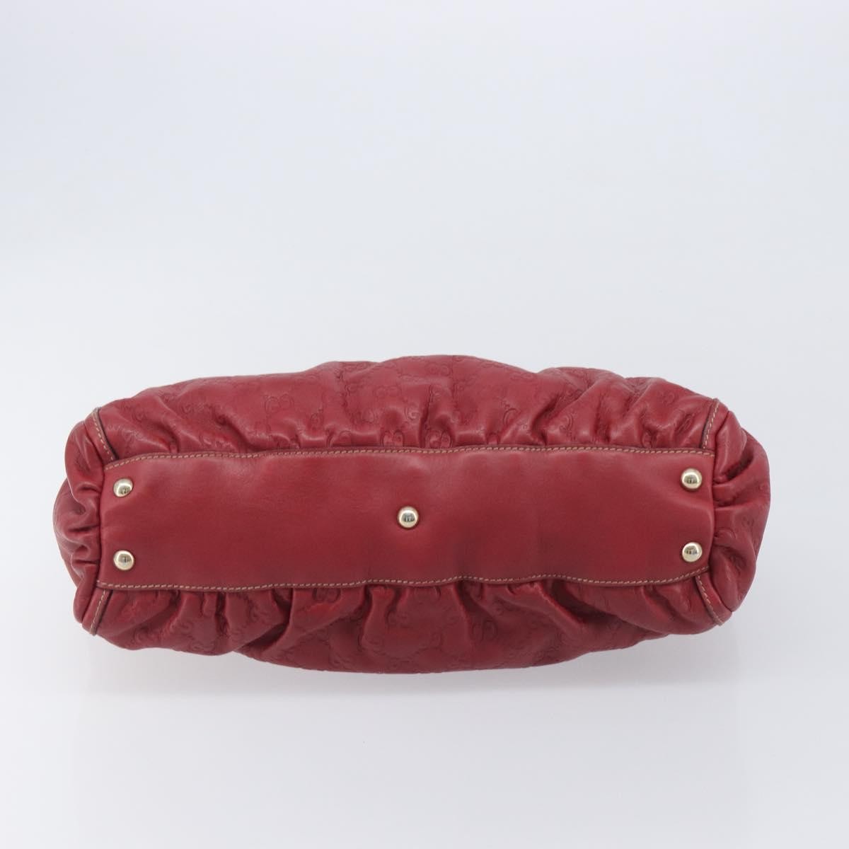 Gucci D Ring Guccissima Leather Red Leather Tote Bag Bag (Pre-Owned)