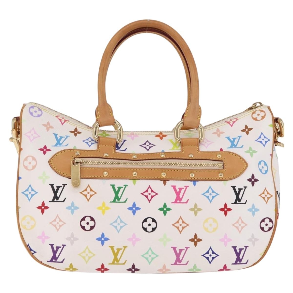 Louis Vuitton Rita Monogram Multicolor White Canvas Handbag (Pre-Owned)