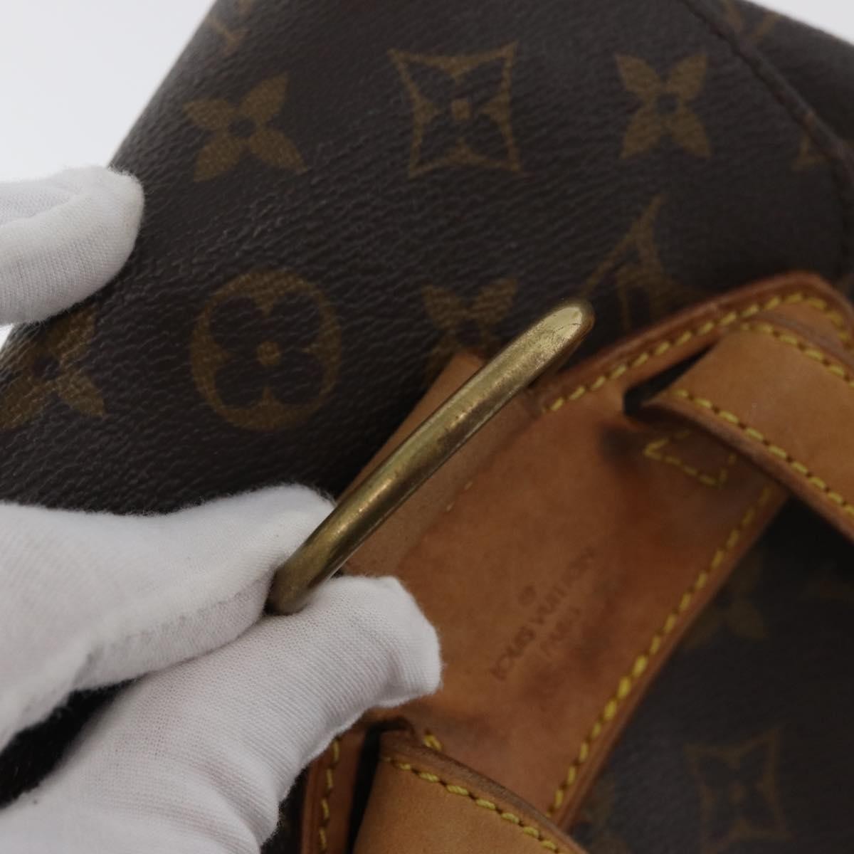 Louis Vuitton Vintage Montsouris Monogram Canvas Brown Canvas Backpack Bag (Pre-Owned)