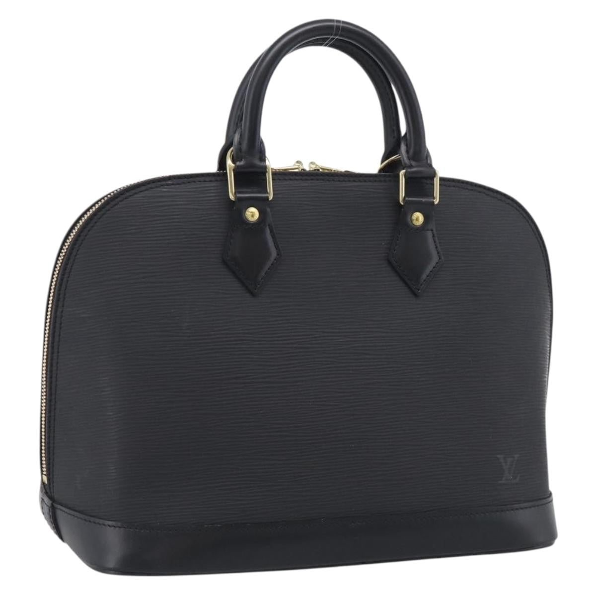 Louis Vuitton Alma Epi Leather Black Leather Handbag (Pre-Owned)