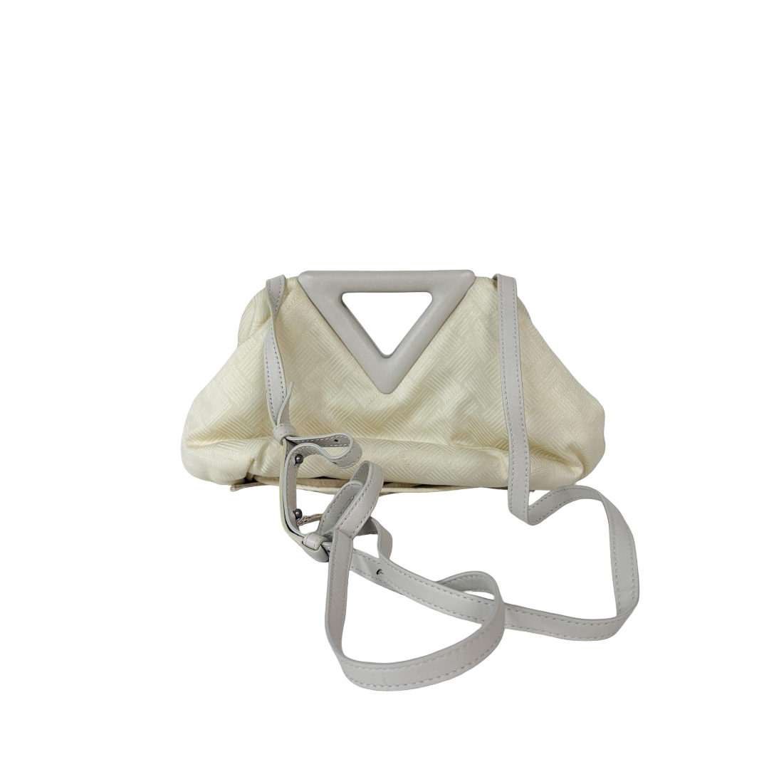 Bottega Veneta Point Leather White Other Shoulder Bag Bag (Pre-Owned)