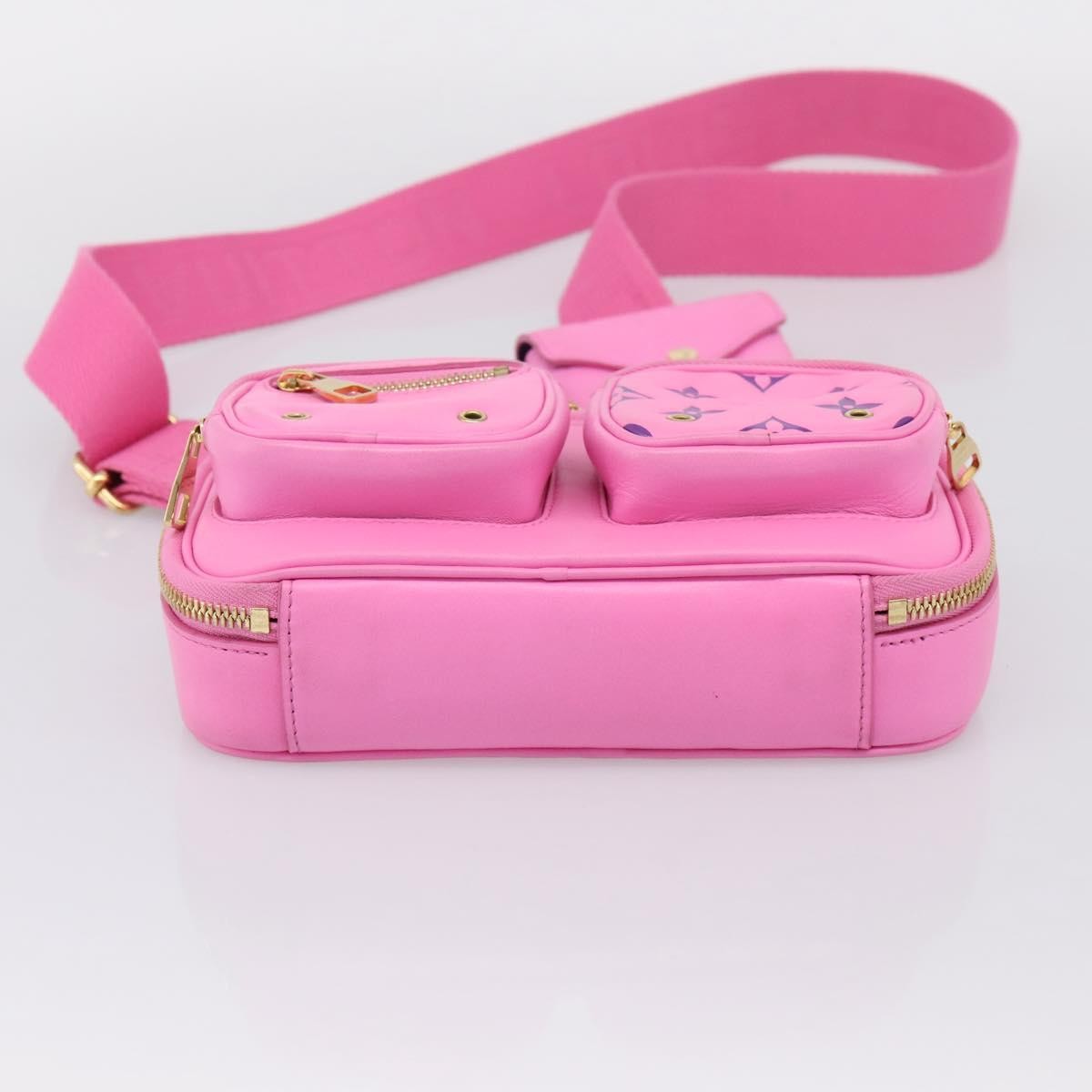 Louis Vuitton Utility Monogram Canvas Pink Leather Crossbody Bag Bag (Pre-Owned)