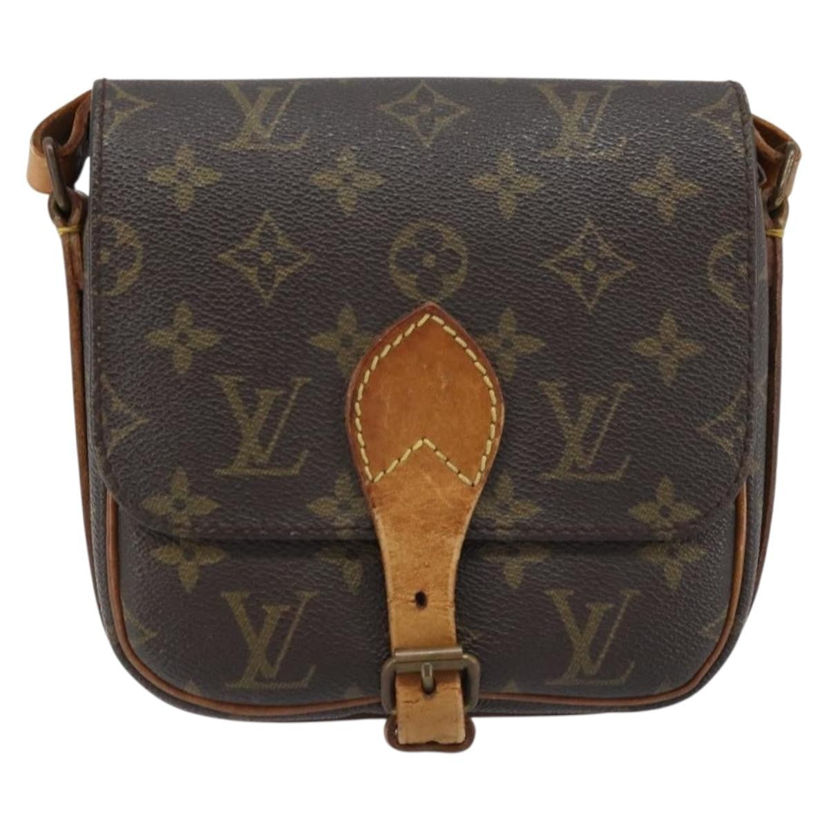 Louis Vuitton Cartouchiere Monogram Canvas Brown Canvas Shoulder Bag Bag (Pre-Owned)