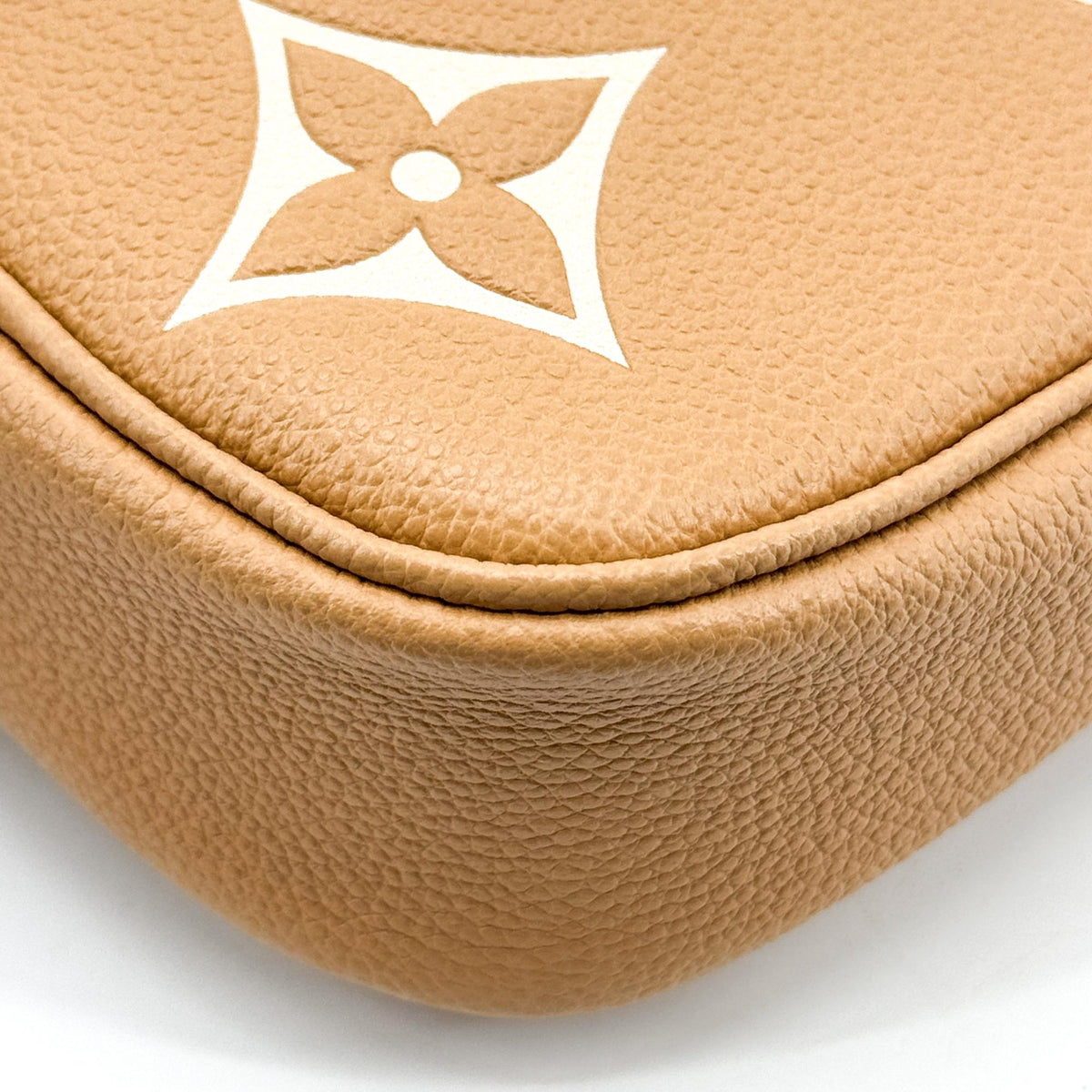 Louis Vuitton Ivy Wallet On Chain Bicolor Monogram Empreinte Giant Brown Leather Crossbody Bag Bag (Pre-Owned)