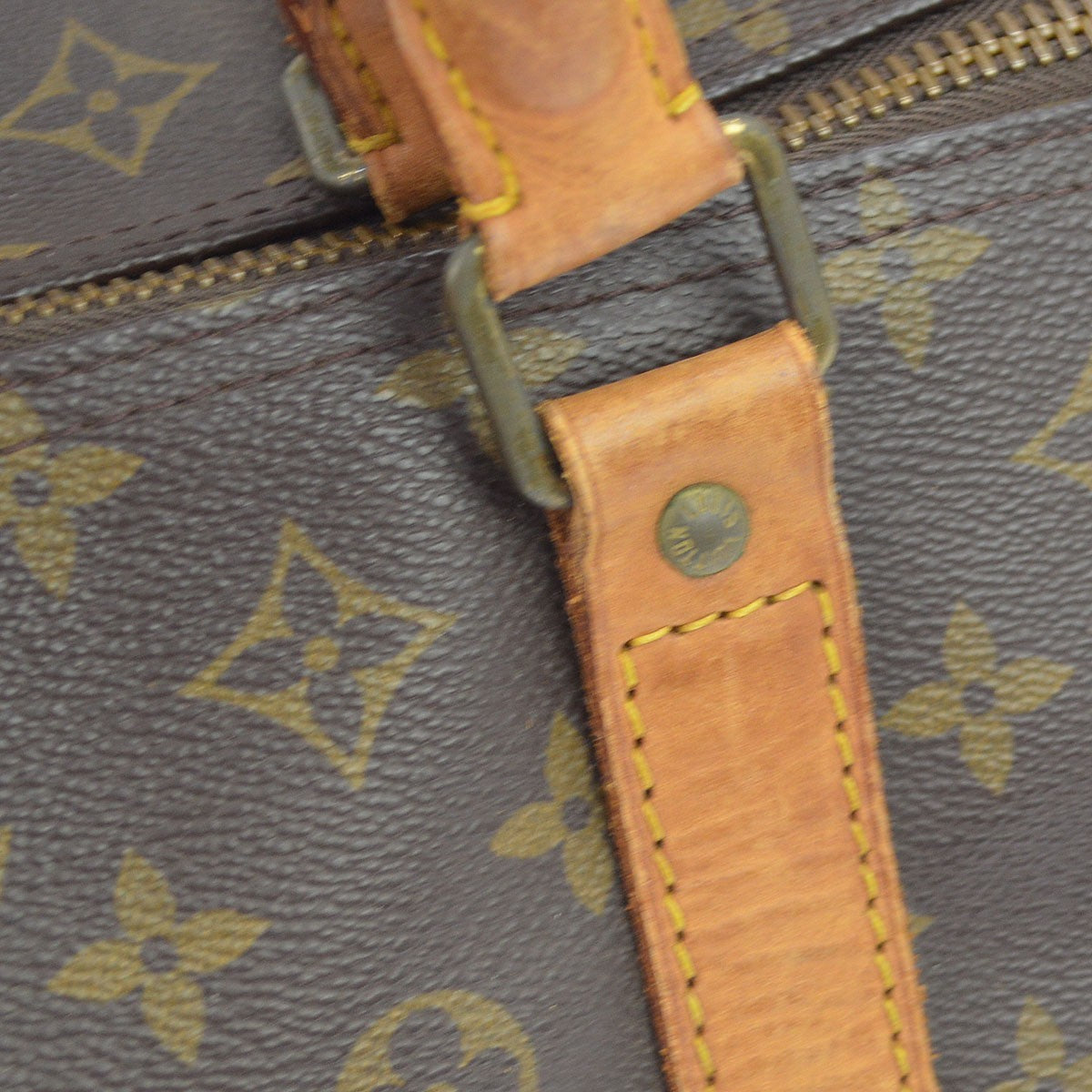 Louis Vuitton Keepall Monogram Canvas Brown Canvas Travel Bag Bag (Pre-Owned)