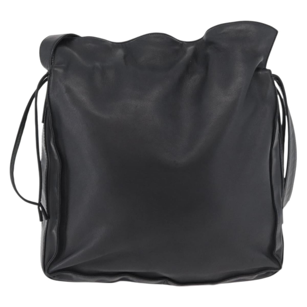 Loewe Flamenco Leather Black Leather Shoulder Bag Bag (Pre-Owned)