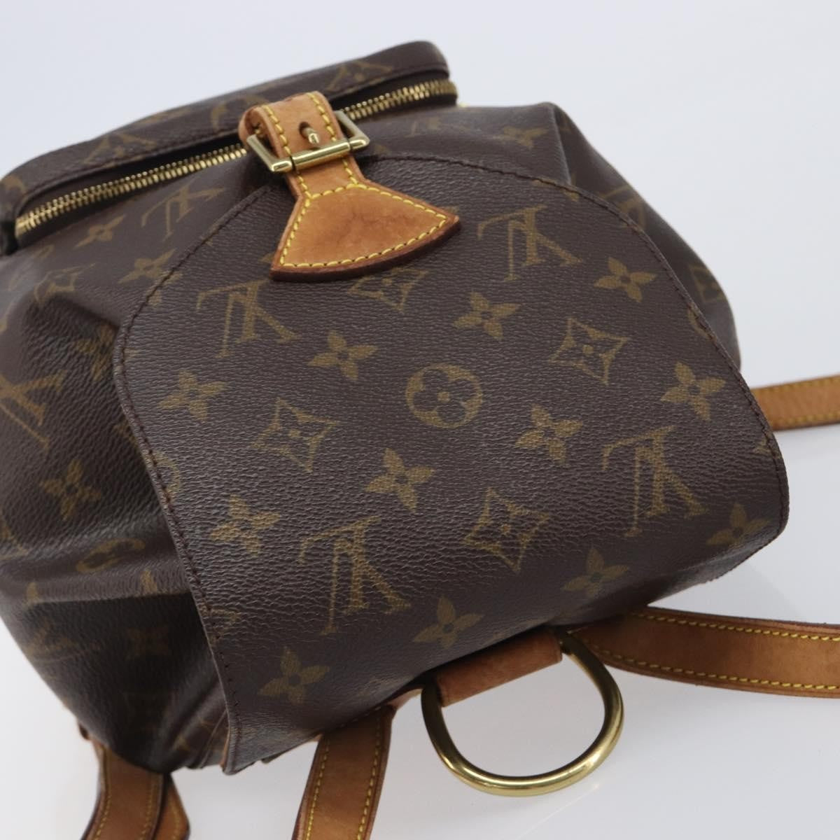 Louis Vuitton Vintage Montsouris Monogram Canvas Brown Canvas Backpack Bag (Pre-Owned)