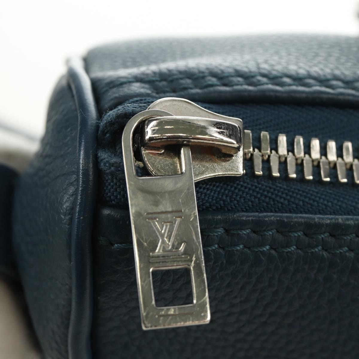 Louis Vuitton Keepall Bandouliere Limited Edition Aerogram Leather Blue Leather Travel Bag Bag (Pre-Owned)