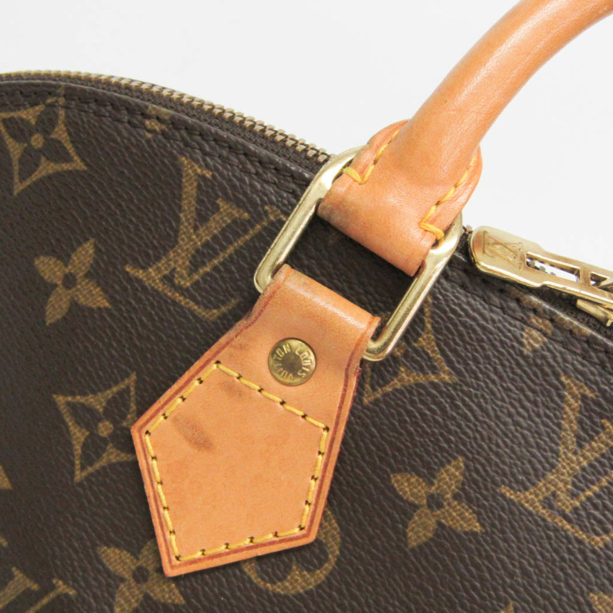 Louis Vuitton Alma Monogram Brown Canvas Handbag (Pre-Owned)