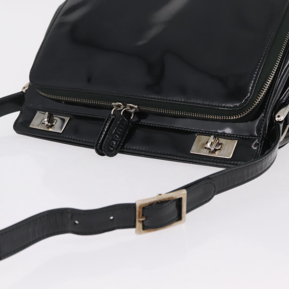 Gucci Shoulder Patent Leather Black Patent_Leather Shoulder Bag Bag (Pre-Owned)
