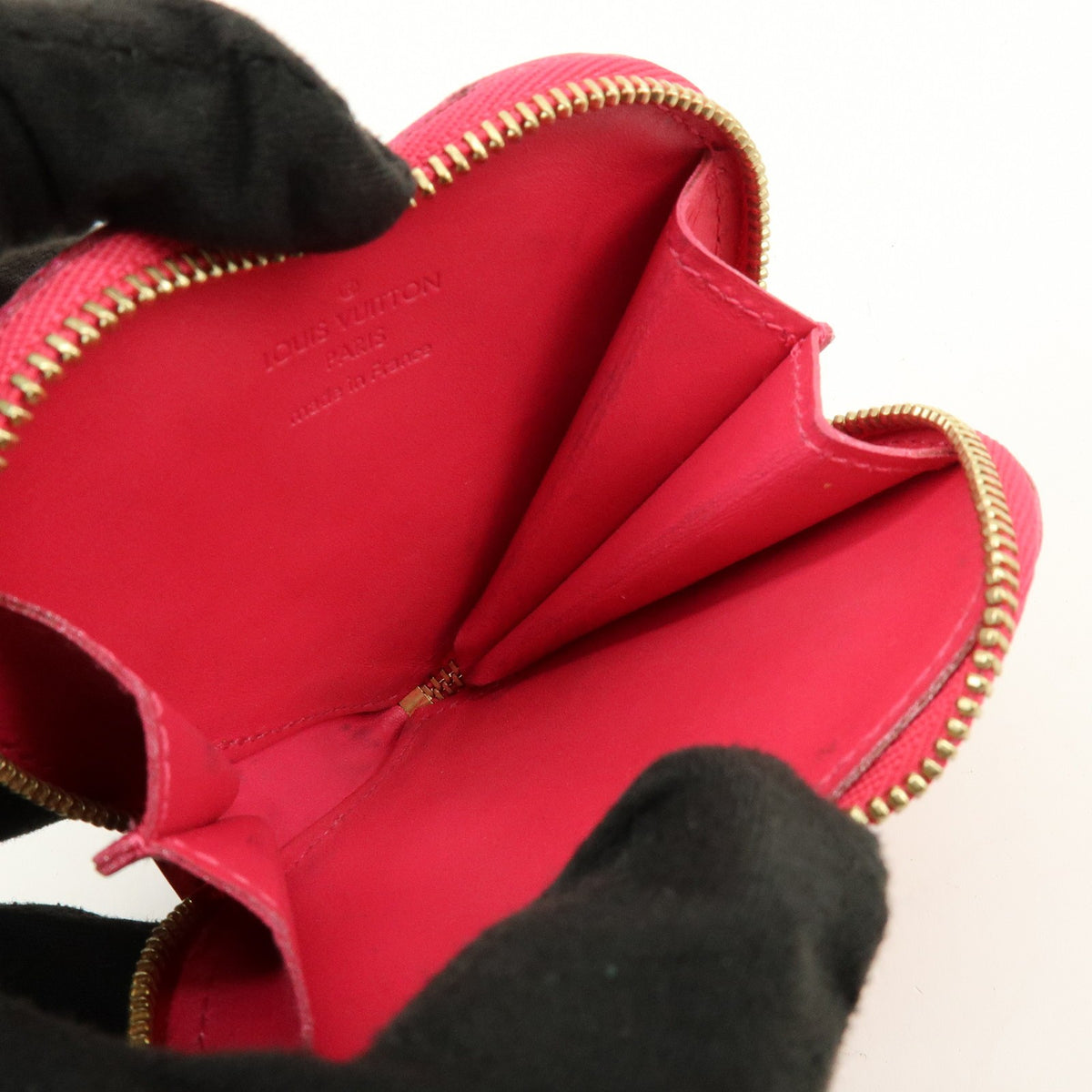 Louis Vuitton Heart Coin Purse Monogram Vernis Pink Patent_Leather Clutche & Pouche Bag (Pre-Owned)