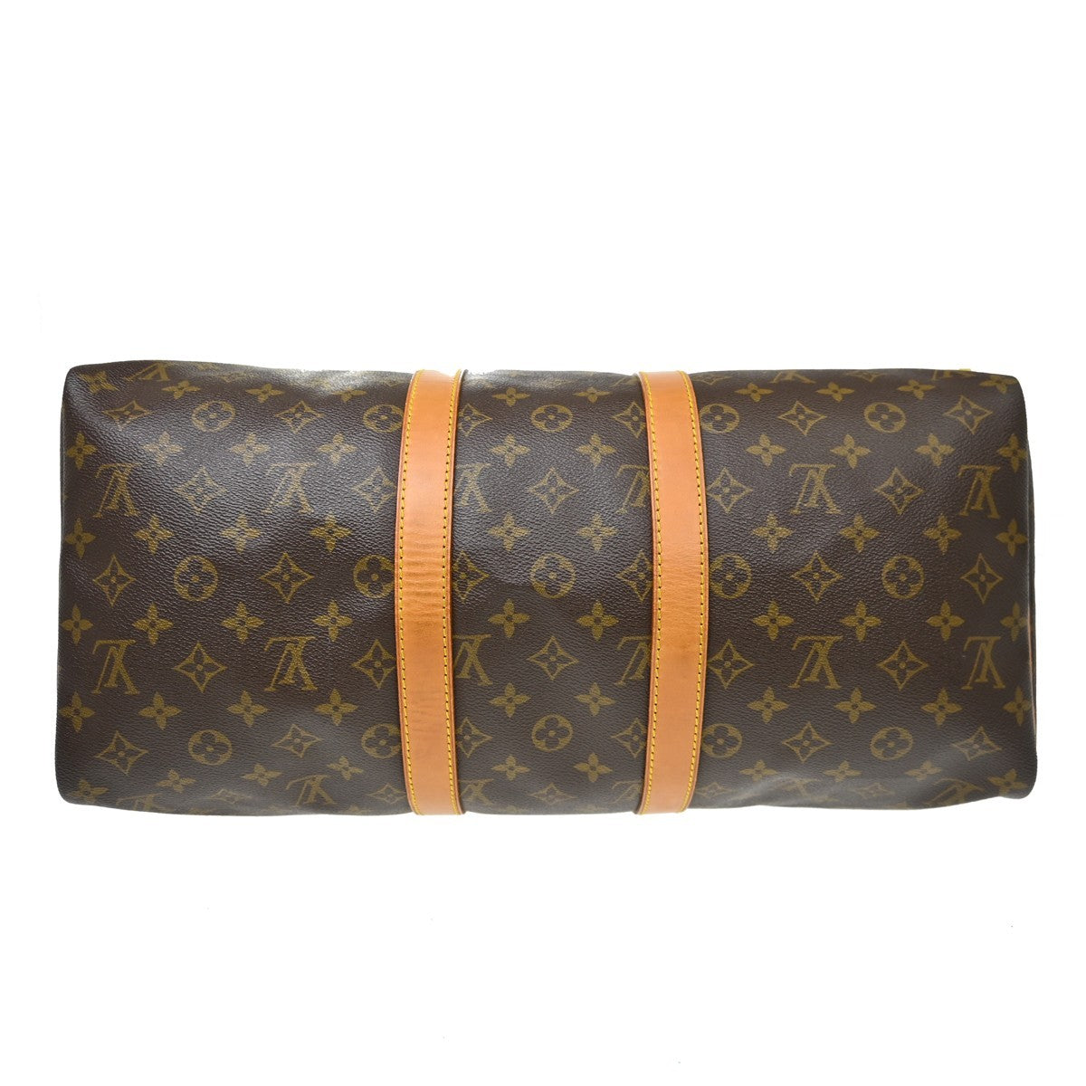 Louis Vuitton Keepall Monogram Brown Canvas Travel Bag Bag (Pre-Owned)