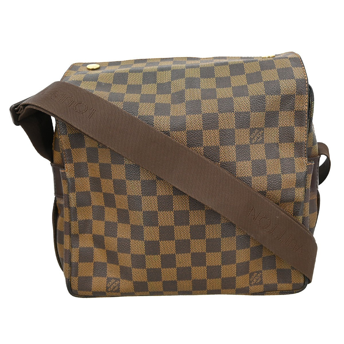 Louis Vuitton Naviglio Damier Brown Canvas Shoulder Bag Bag (Pre-Owned)