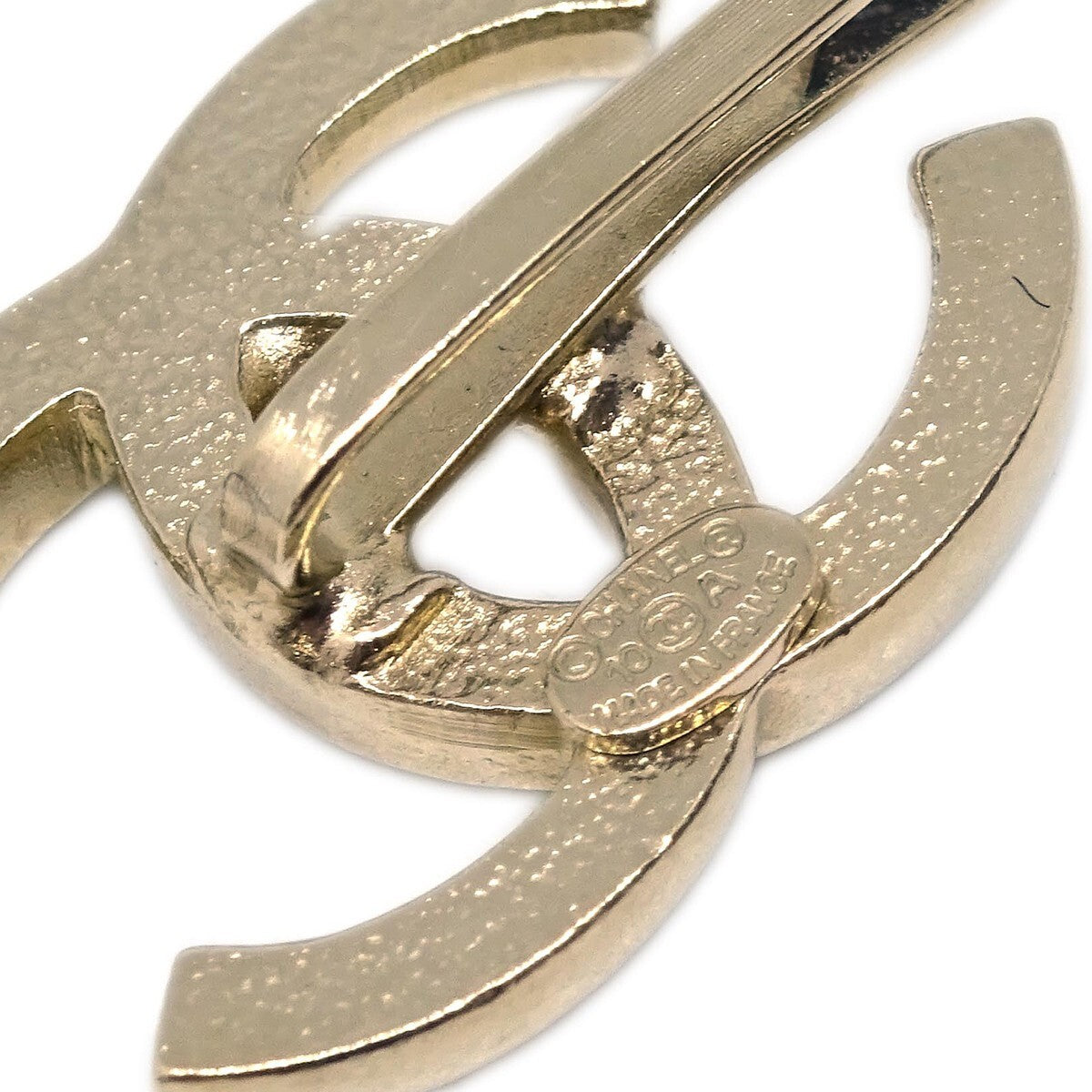 Chanel Cc Hair Pin Set Metal With Faux Pearl Gold Gold_Plated Head Accessory Accessory (Pre-Owned)