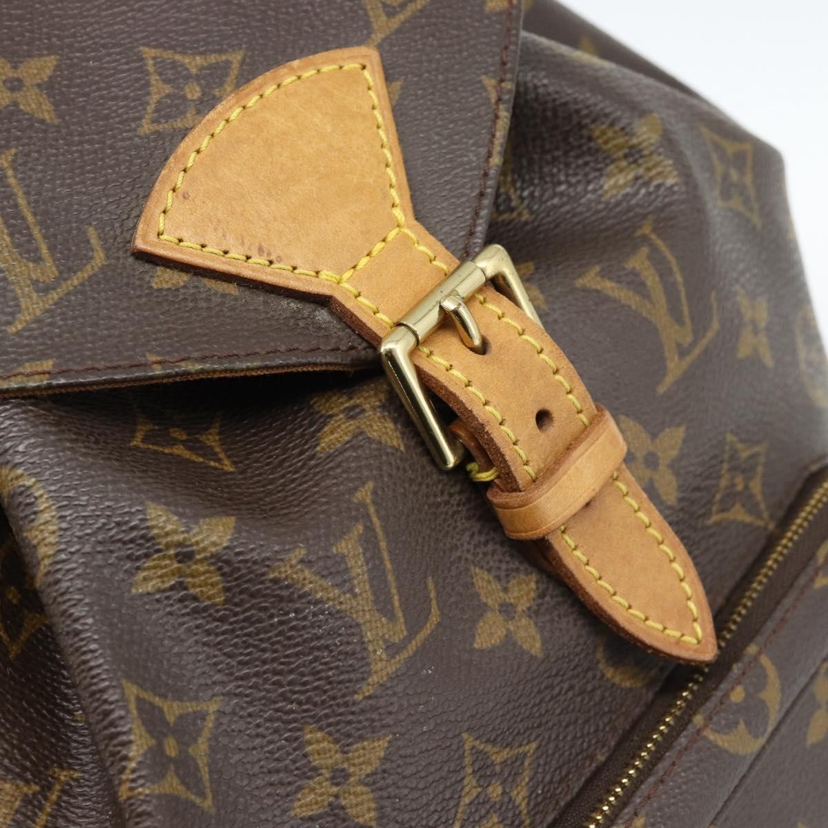 Louis Vuitton Vintage Montsouris Monogram Canvas Brown Canvas Backpack Bag (Pre-Owned)