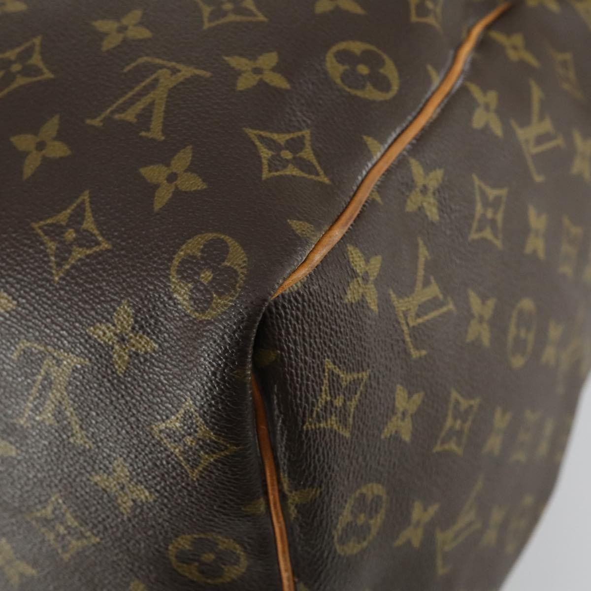 Louis Vuitton Keepall Monogram Canvas Brown Canvas Travel Bag Bag (Pre-Owned)