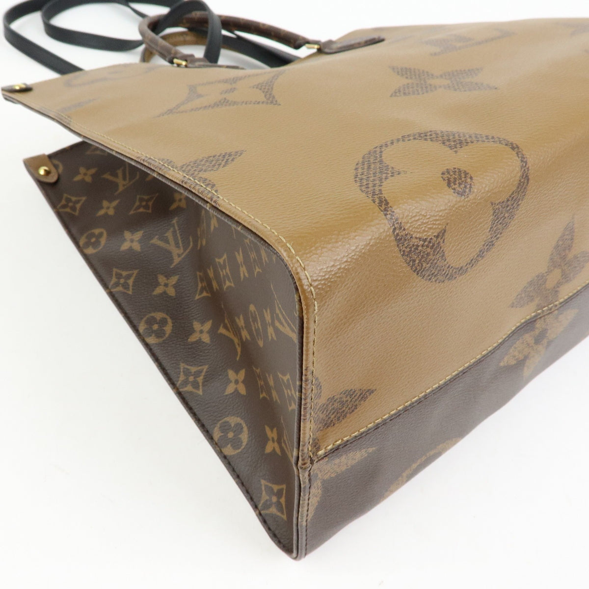 Louis Vuitton Onthego Reverse Monogram Giant Brown Canvas Tote Bag Bag (Pre-Owned)