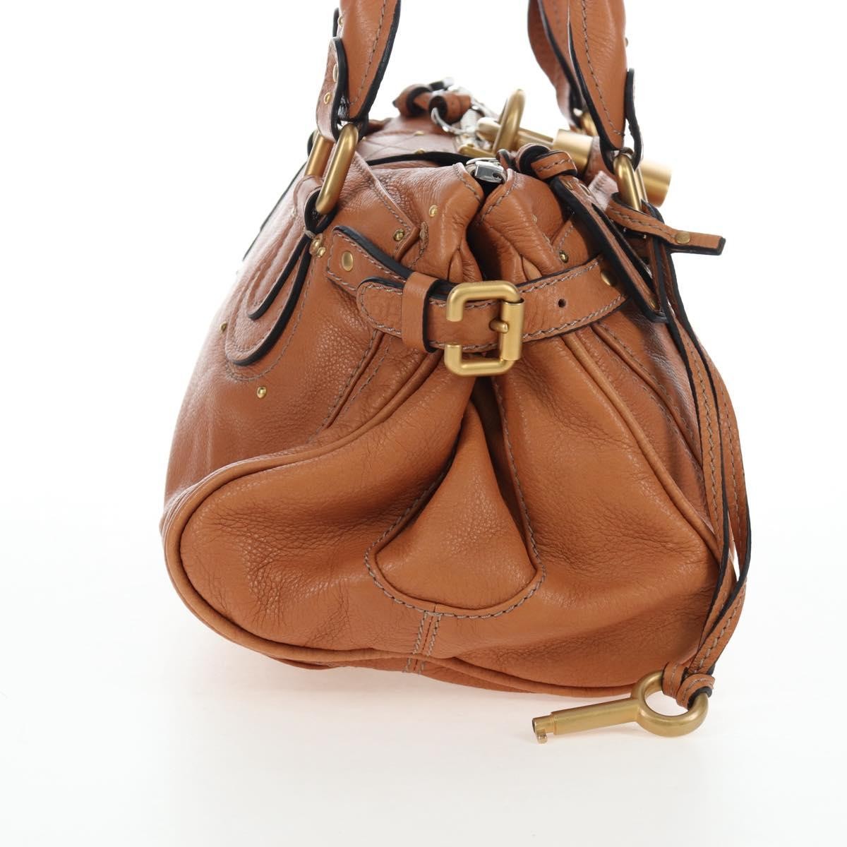 Chloe Paddington Leather Brown Leather Tote Bag Bag (Pre-Owned)