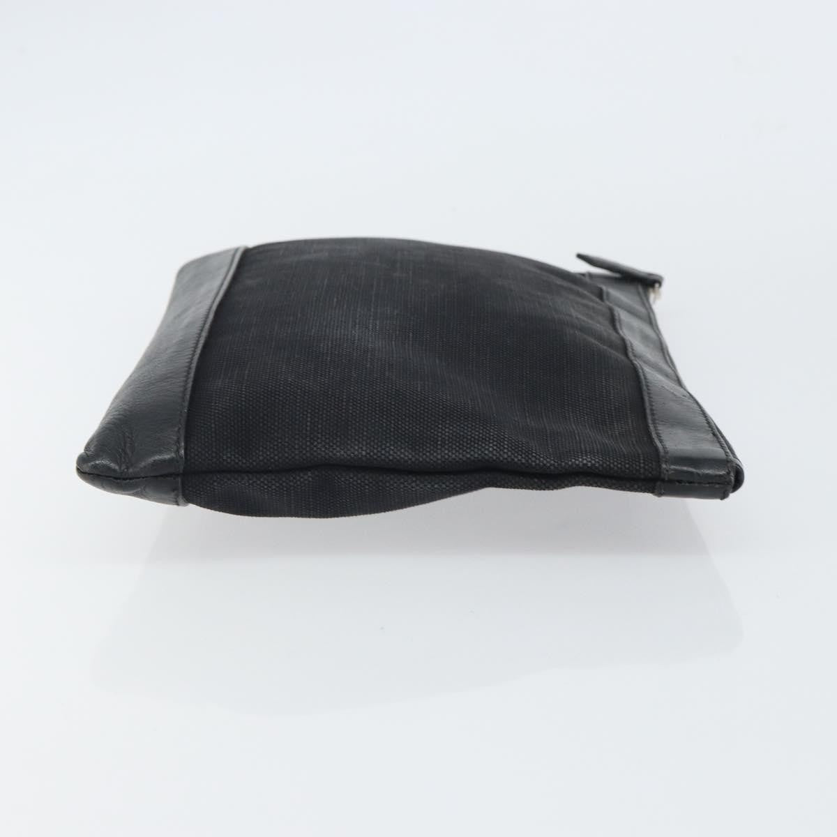Balenciaga Navy Zip Canvas And Leather Black Canvas Clutche & Pouche Bag (Pre-Owned)