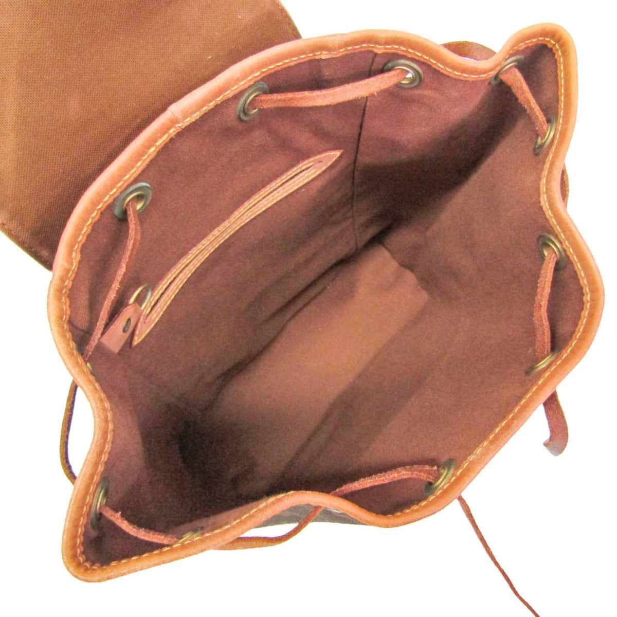 Louis Vuitton Vintage Montsouris Monogram Canvas Brown Canvas Backpack Bag (Pre-Owned)