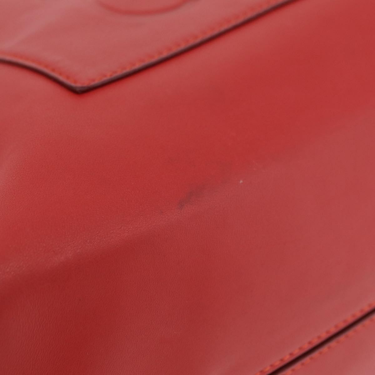 Loewe Tote Leather Red Leather Tote Bag Bag (Pre-Owned)