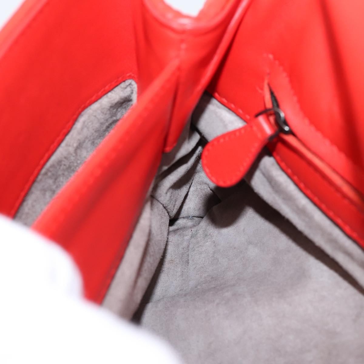 Bottega Veneta Olimpia Intrecciato Nappa Red Leather Shoulder Bag Bag (Pre-Owned)