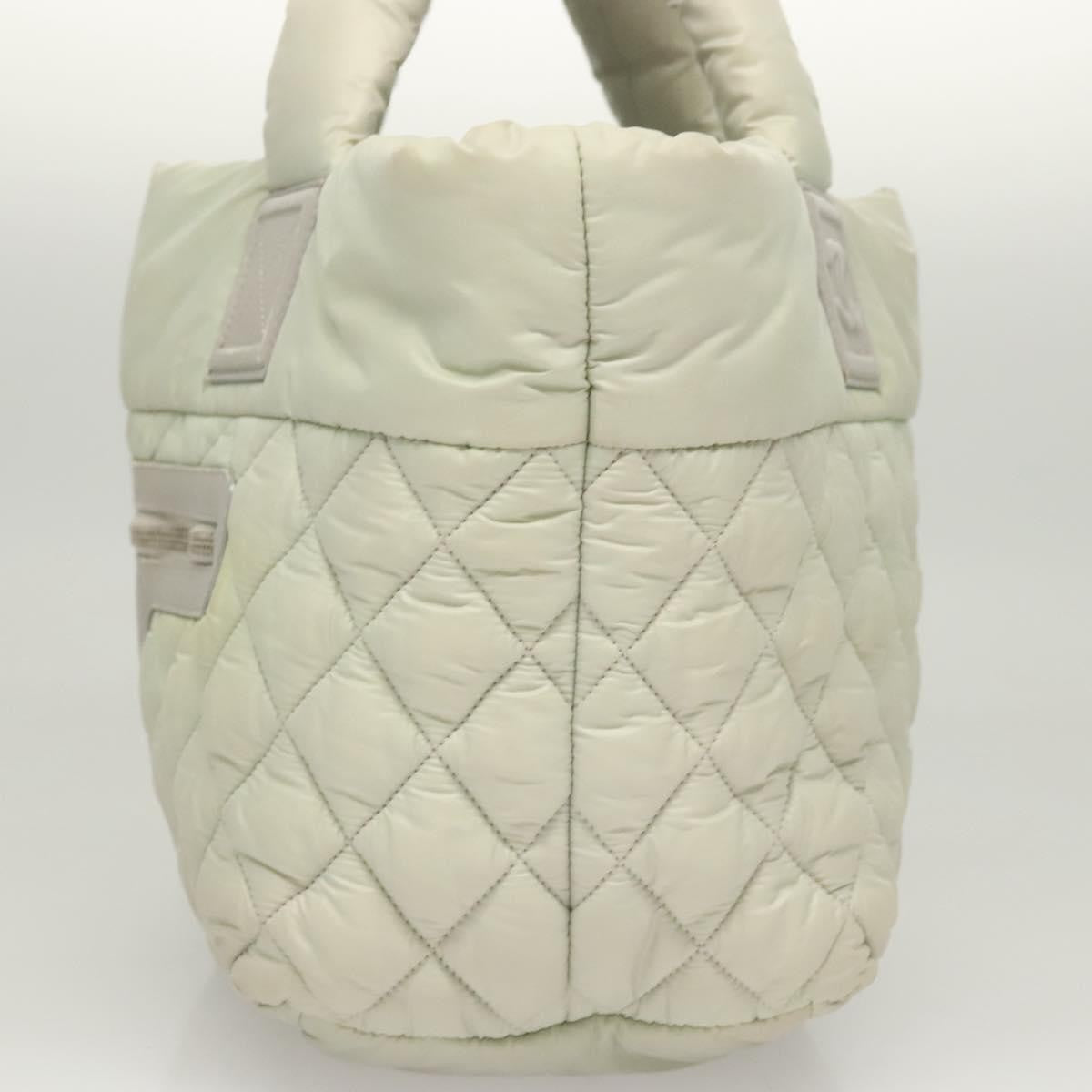 Chanel Coco Cocoon Reversible Quilted Nylon Gray Nylon Tote Bag Bag (Pre-Owned)