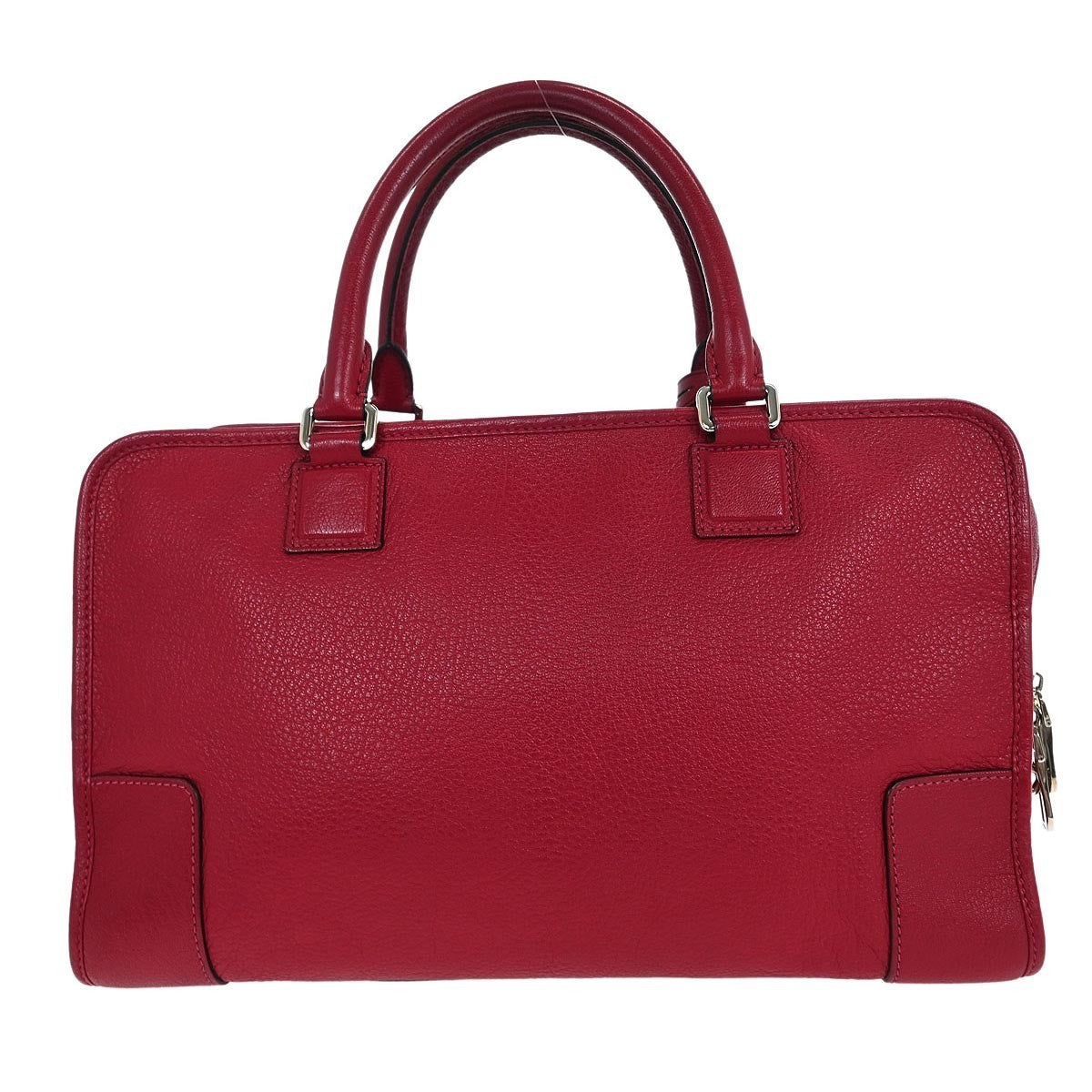 Loewe Amazona Leather Red Leather Handbag (Pre-Owned)