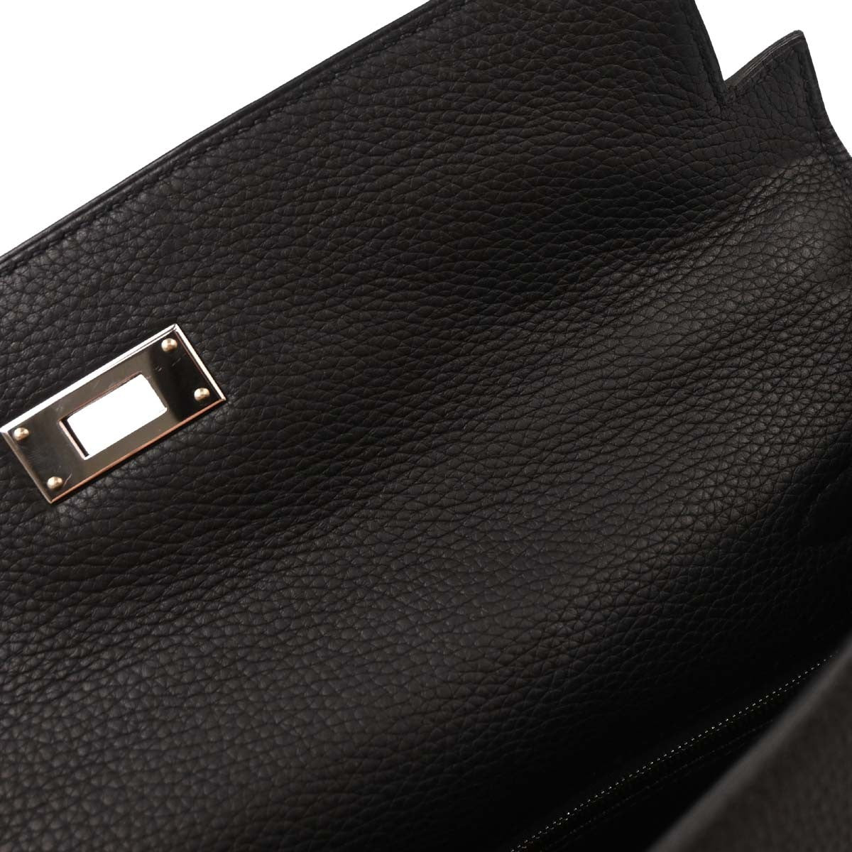 Hermes Kelly Black Togo With Gold Hardware Black Togo_Leather Handbag (Pre-Owned)