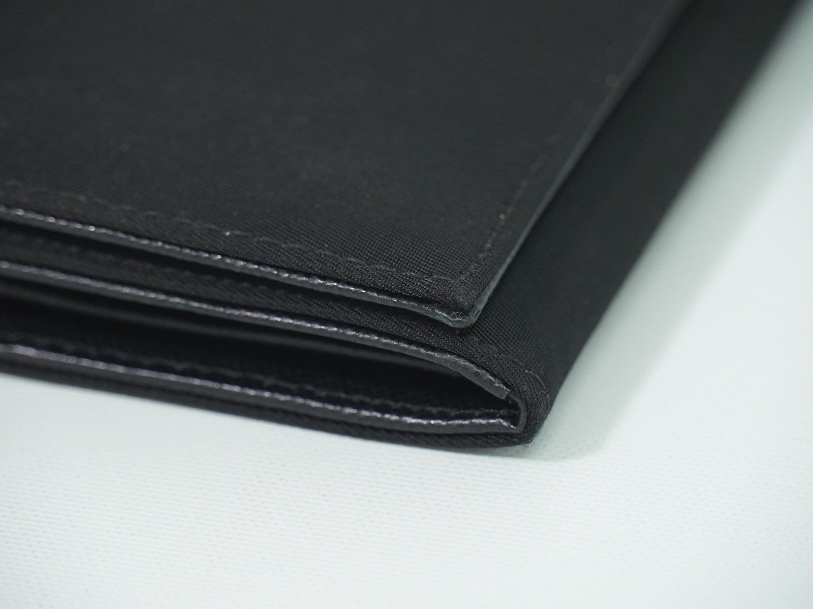 Prada Continental Tessuto Black Nylon Wallets Accessory (Pre-Owned)